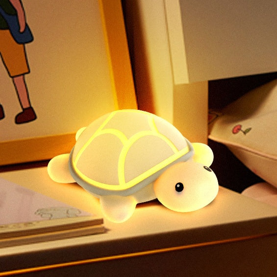 Squishy Siliconen Schattige Schildpad LED Nachtlampje - Perfect Cadeau voor Kinderen & Meisjes
