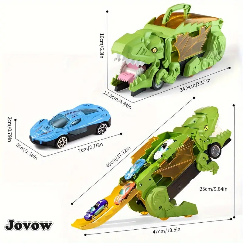 Transport Dino Vrachtwagen met Opvouwbare Schuif