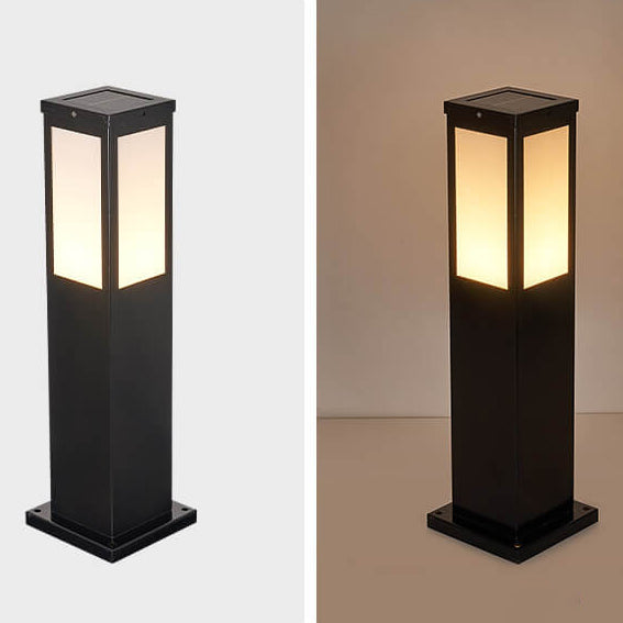 Modern Square LED Solar Outdoor Path 1-Light