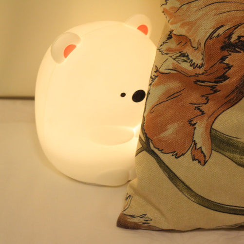 Squishy Silicone Hug Bear LED Night Light - Perfect Gift for Kids & Girls