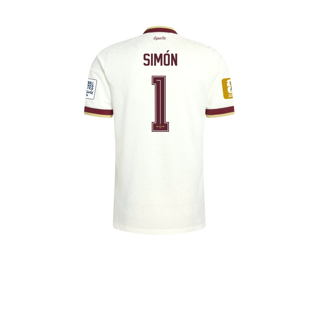 Spain 2026 Two-Star World Cup Champions Men's Away Jersey – Unai Simón #1