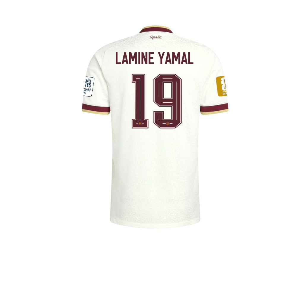 Spain 2026 Two-Star World Cup Champions Men's Away Jersey – Lamine Yamal #19