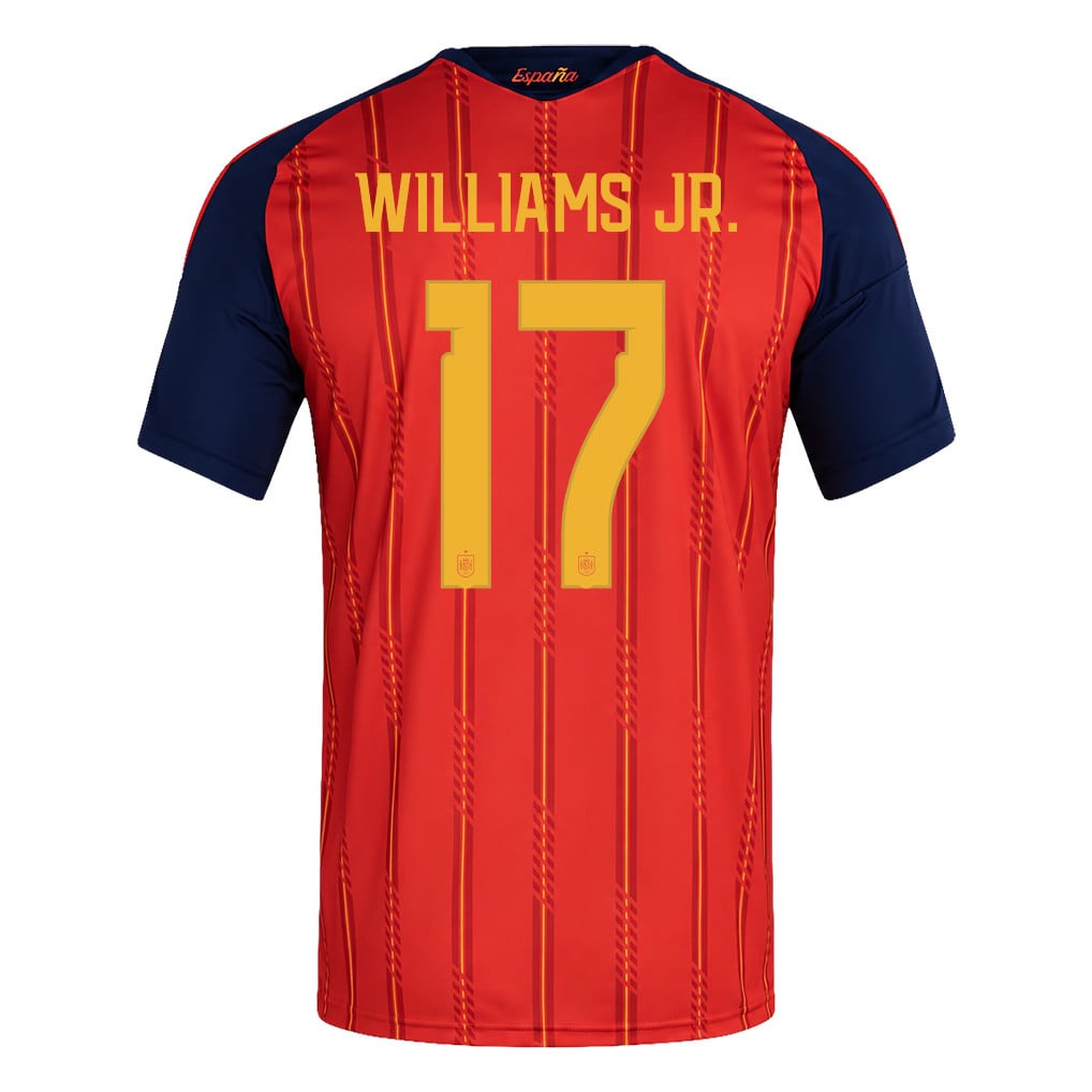 Spain 2026 Two-Star World Cup Champions Kids Home Jersey – Nico Williams #17
