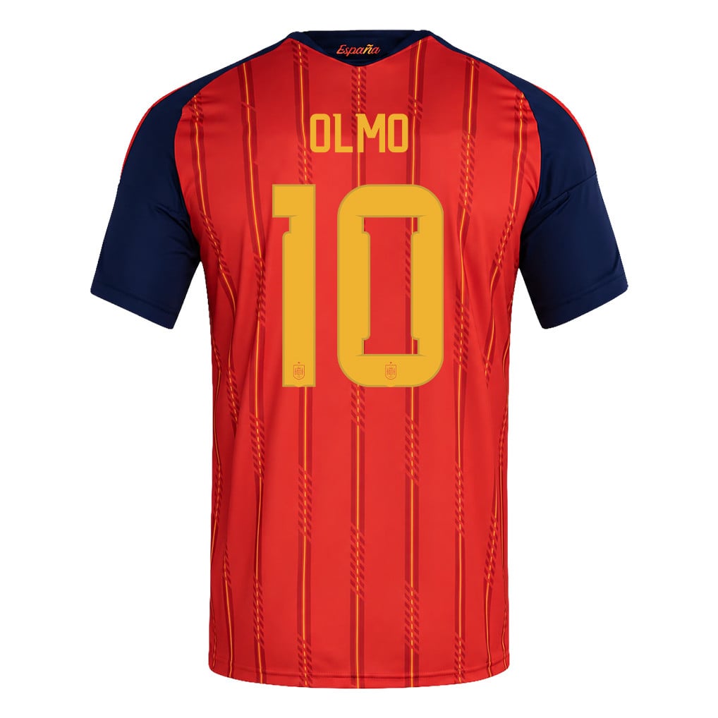Spain 2026 Two-Star World Cup Champions Kids Home Jersey – Dani Olmo #10