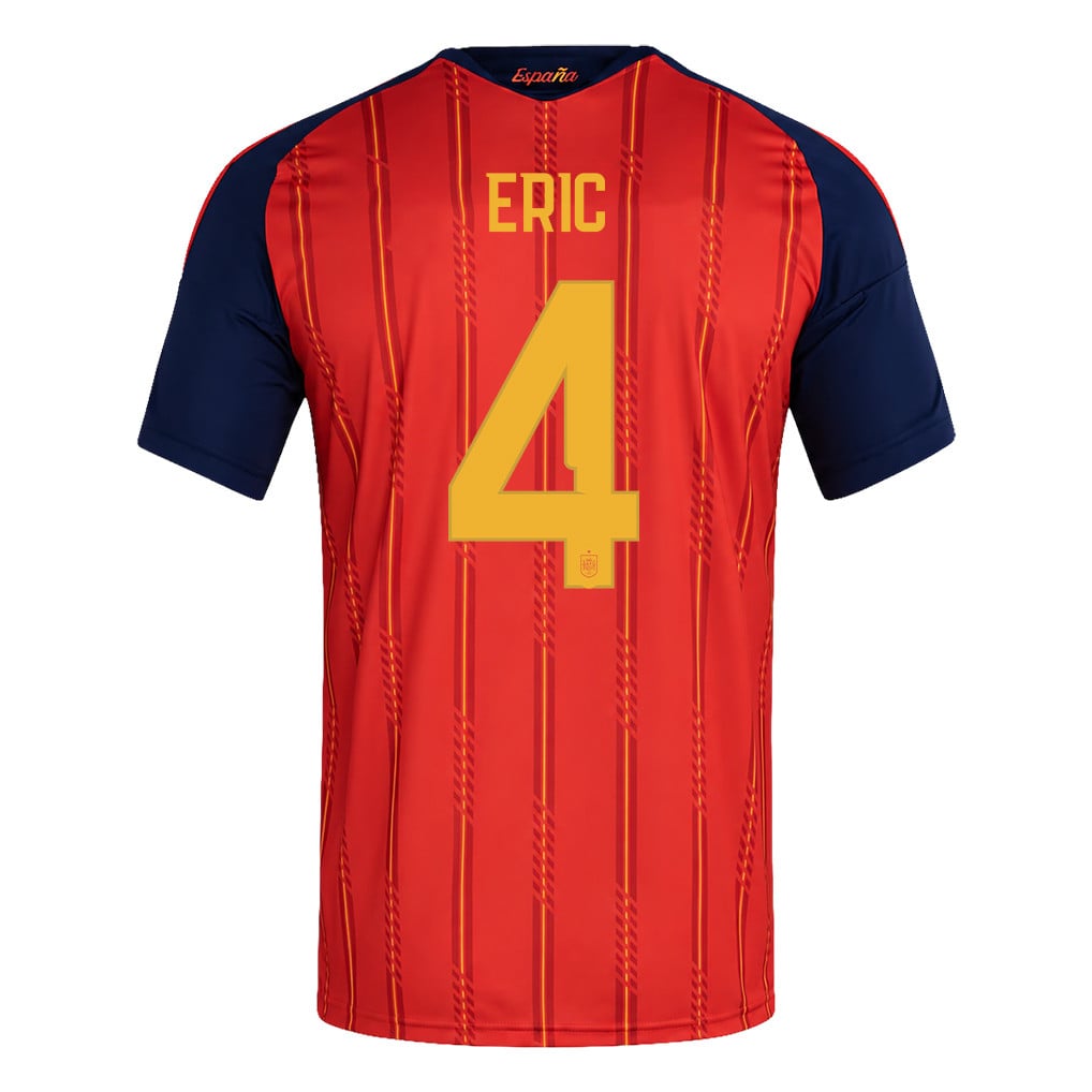 Spain 2026 Two-Star World Cup Champions Kids Home Jersey – Eric García #4