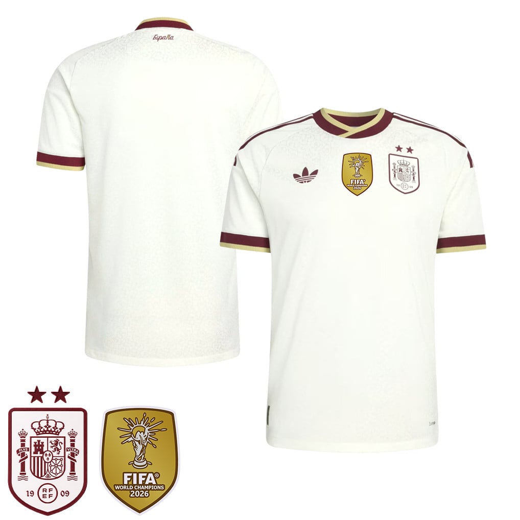 Spain 2026 Two-Star World Cup Champions Kids Away Jersey