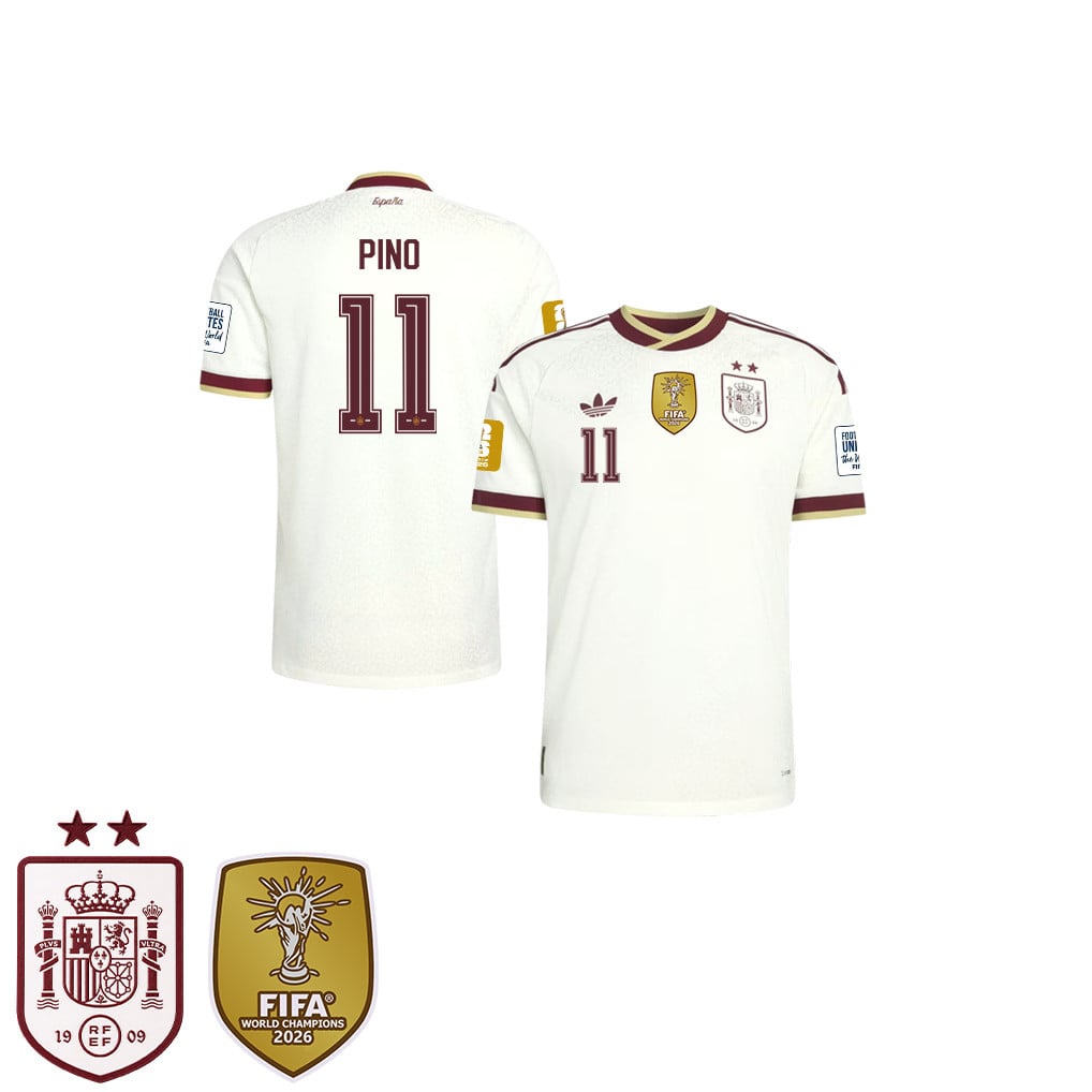 Spain 2026 Two-Star World Cup Champions Kids Away Jersey – Yeremy Pino #11
