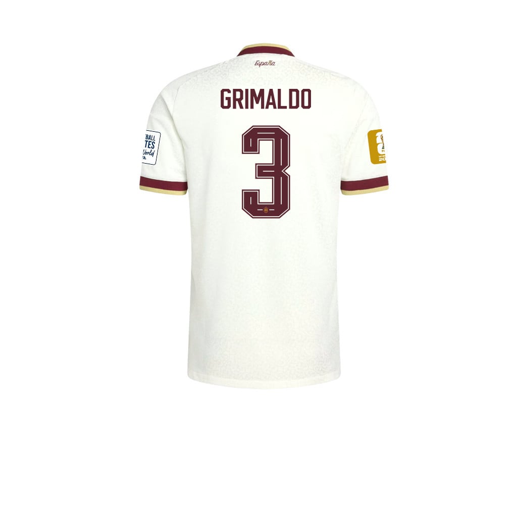 Spain 2026 Two-Star World Cup Champions Kids Away Jersey – Álex Grimaldo #3