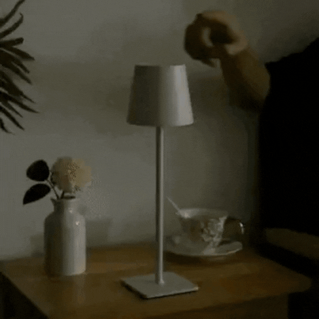 Modern Scandinavian Aluminum LED Table Lamp 1-Light