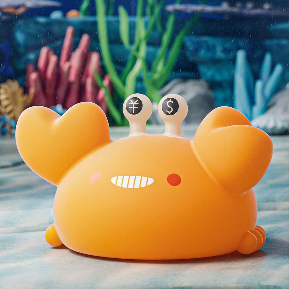Krab Nachtlamp LED Squishy Siliconen Tap Lamp Beste Cadeau voor Baby & Meisje