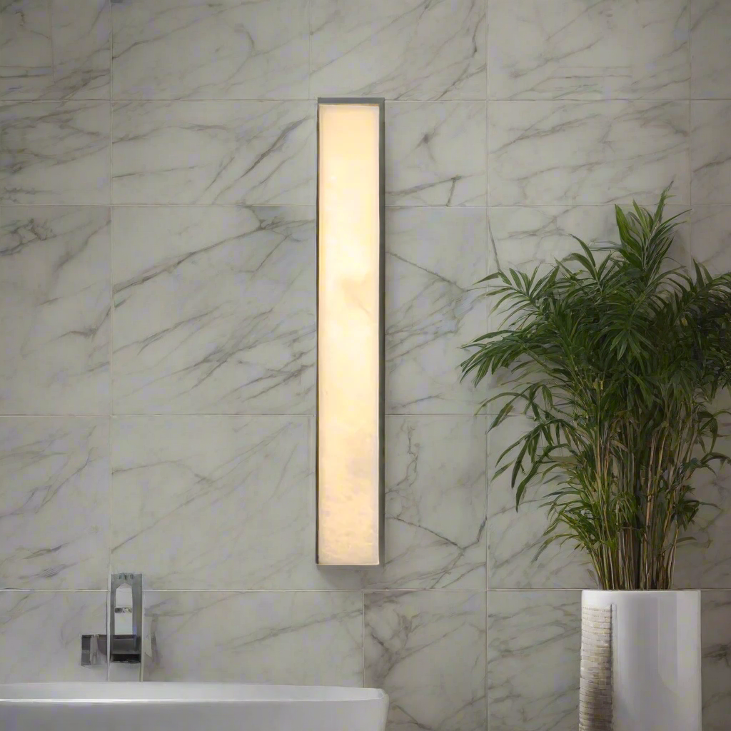 Modern Travertine Stone Cylindrical Outdoor Wall Light LED 1-Light
