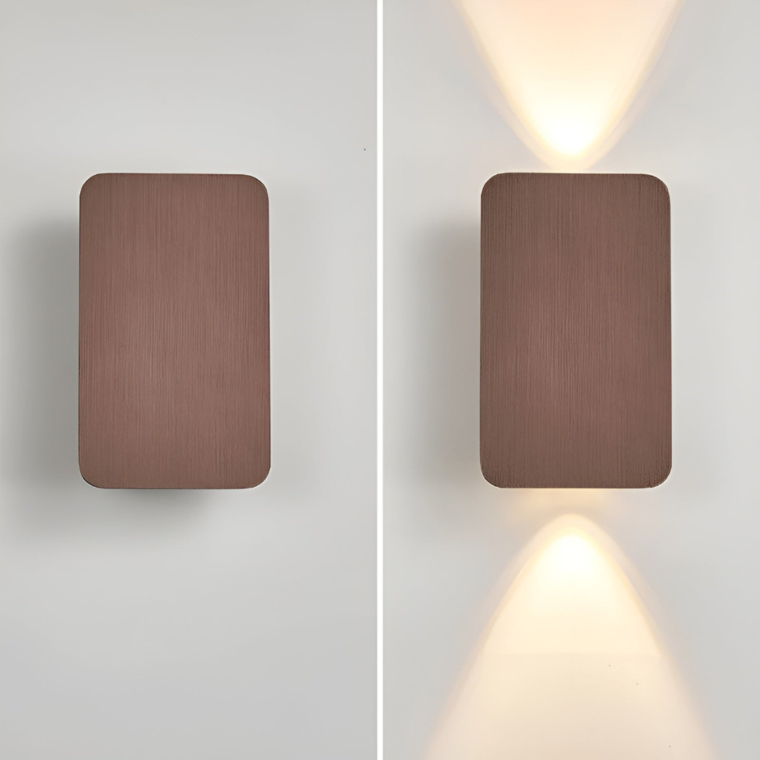 Minimalist Glass Wall Sconce LED 2-Lights