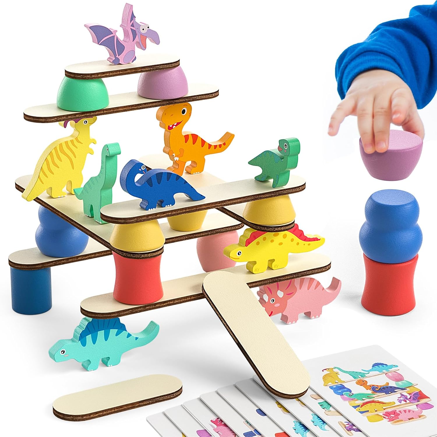 Delizioso Giocattolo Montessori di Ordinamento Dinosauri per Bambini