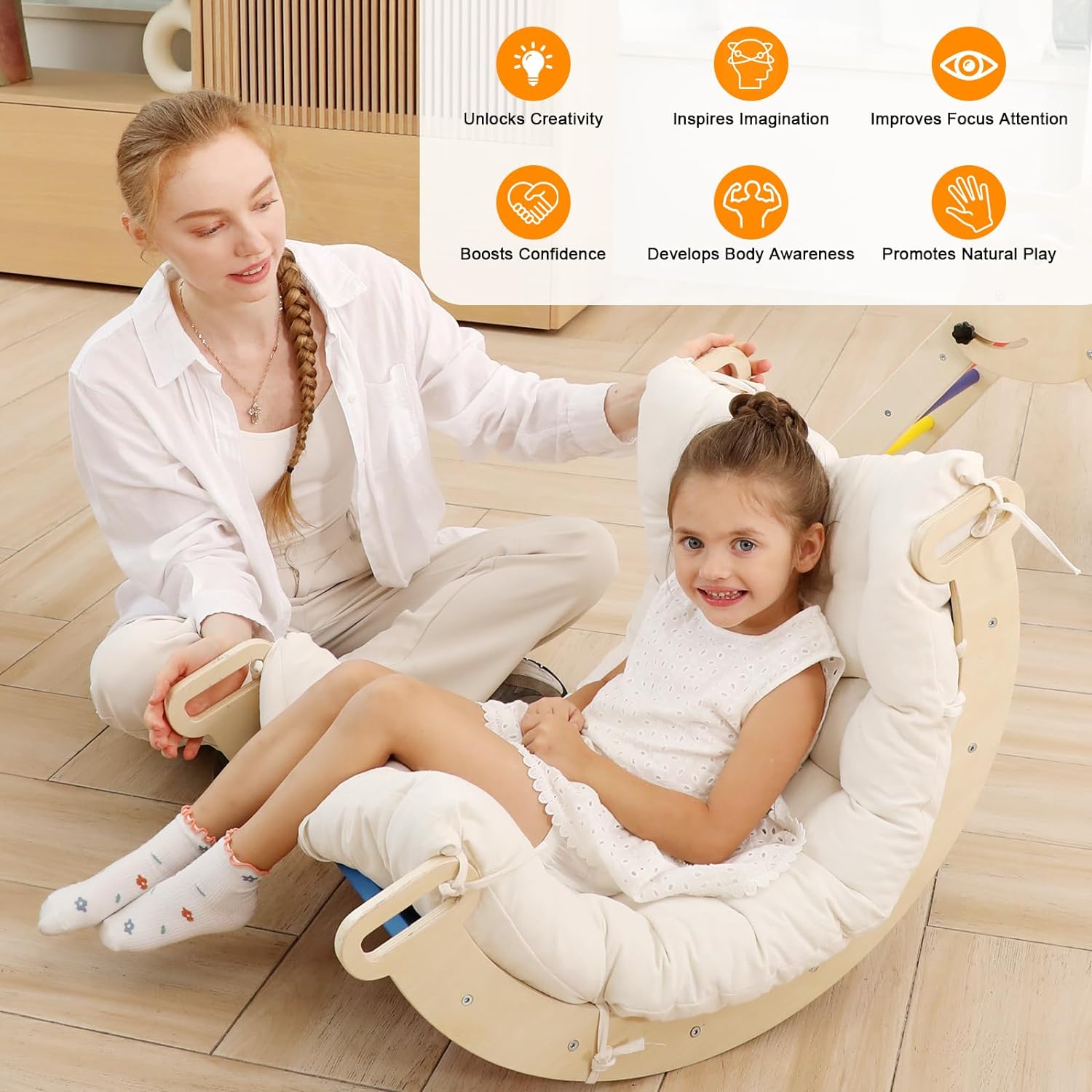 Montessori Climbing Arch & Rocker Bed