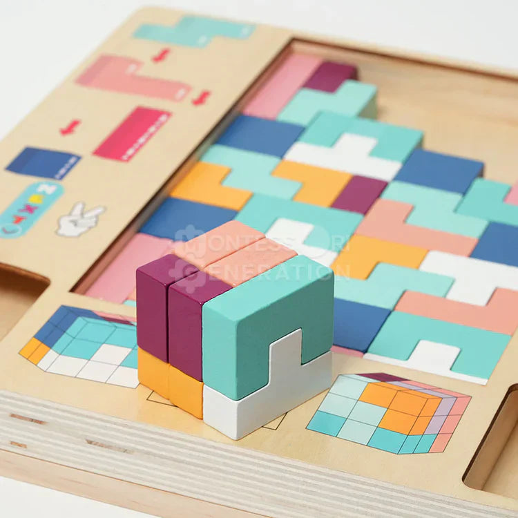 Montessori Houten Tetris