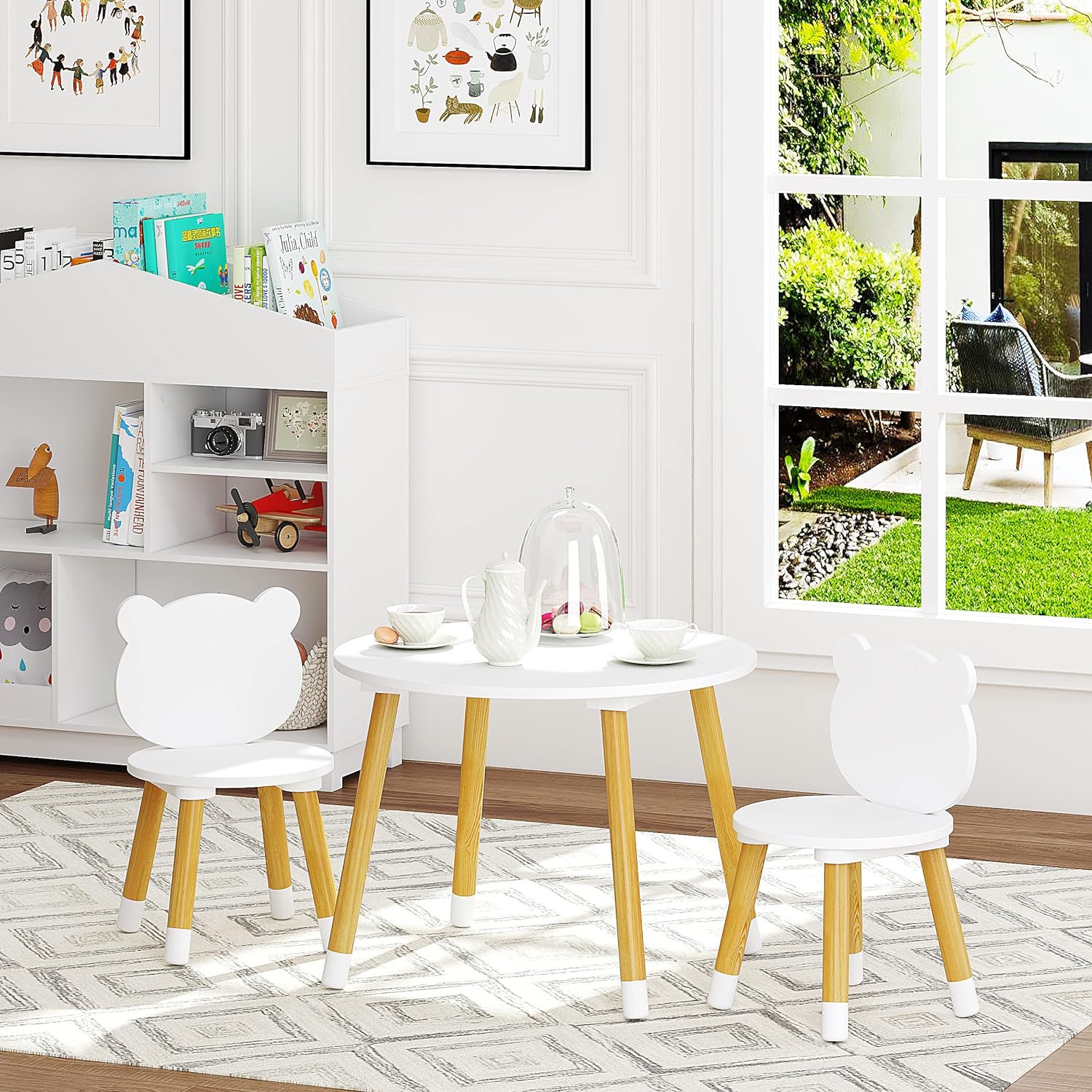 Montessori Kids Table & Chairs Set