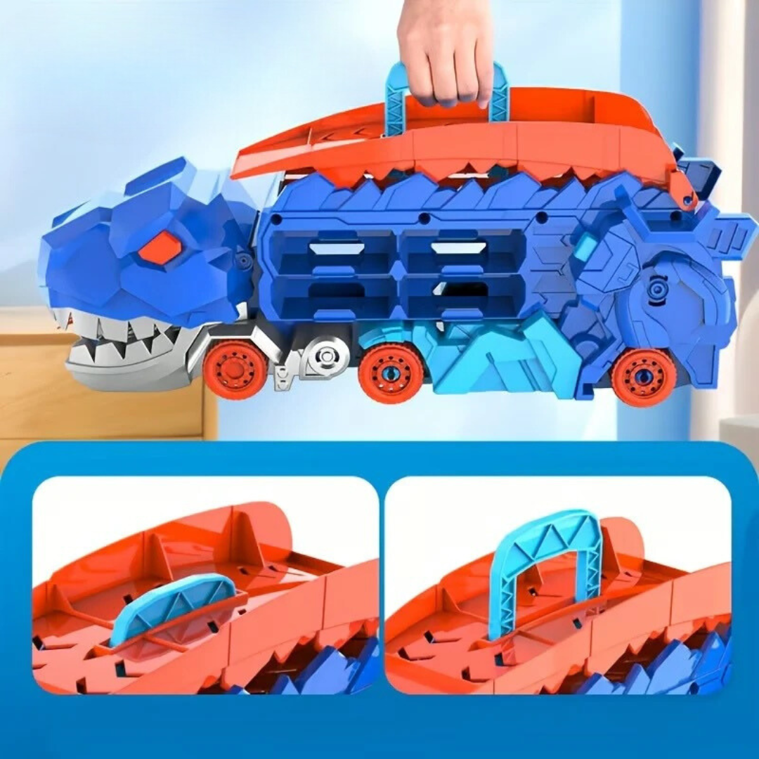 Camion Dinosauro da Trasporto con Scivolo Pieghevole