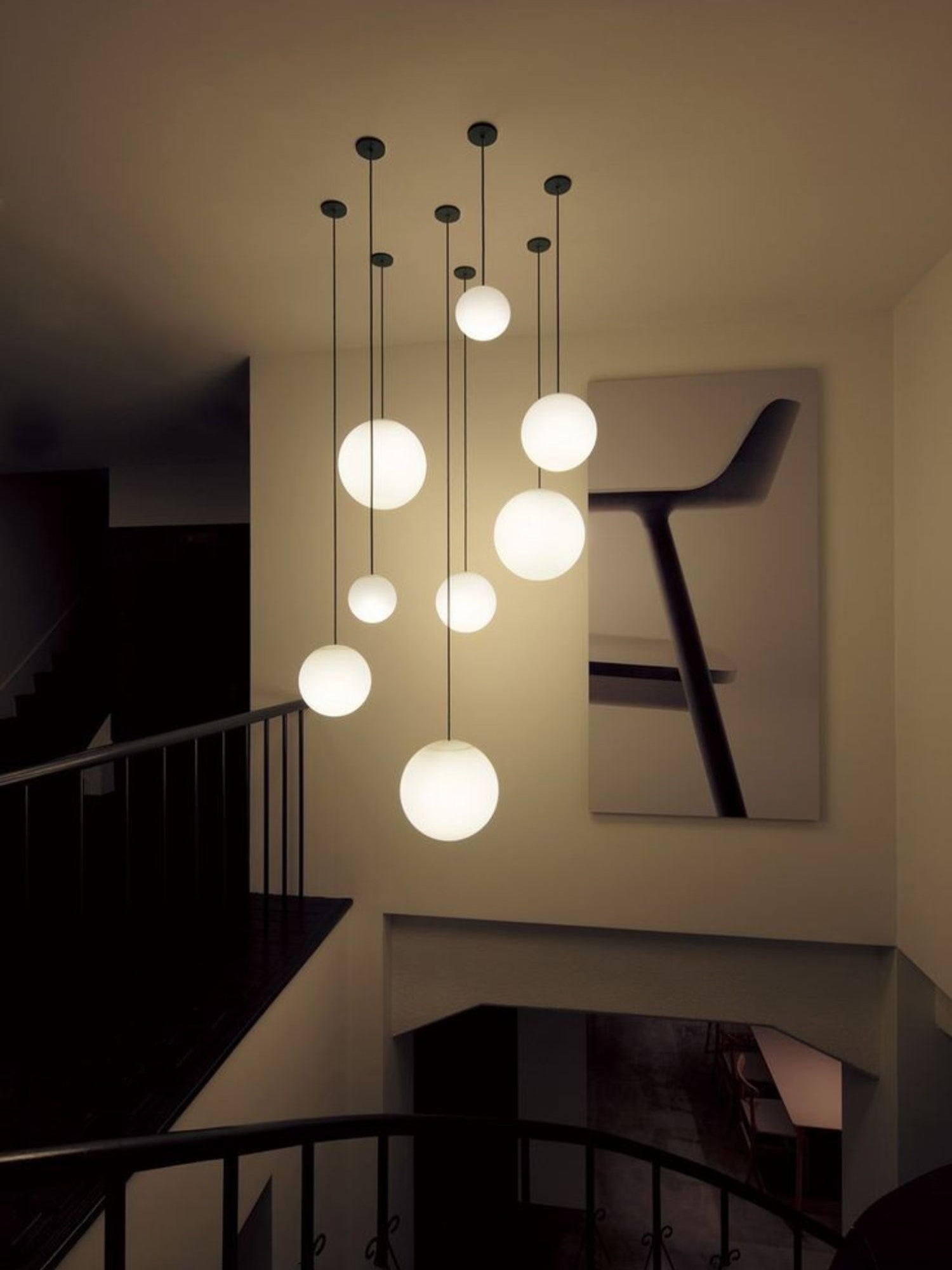 Minimalist Brass Globe Glass Pendant 1-Light