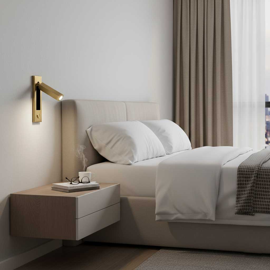 Modern Minimalist Embedded Aluminum LED Wall Sconce 1-Light
