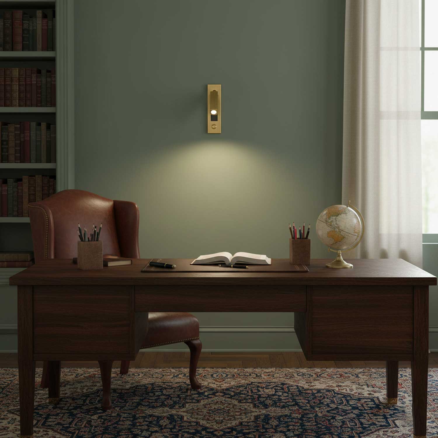 Modern Minimalist Embedded Aluminum LED Wall Sconce 1-Light