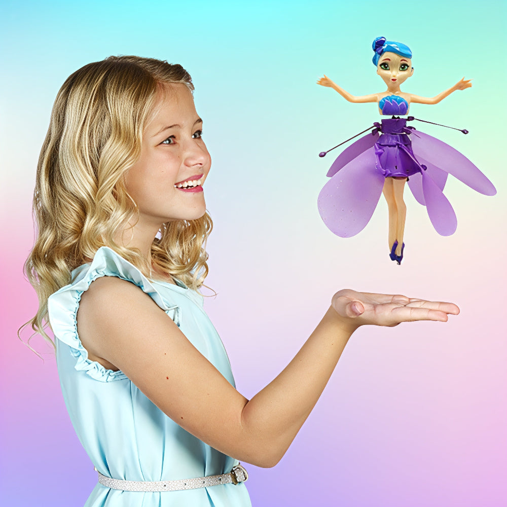 Flying Fairy Princess Toy Rechargeable LED Hand Sensor Children
