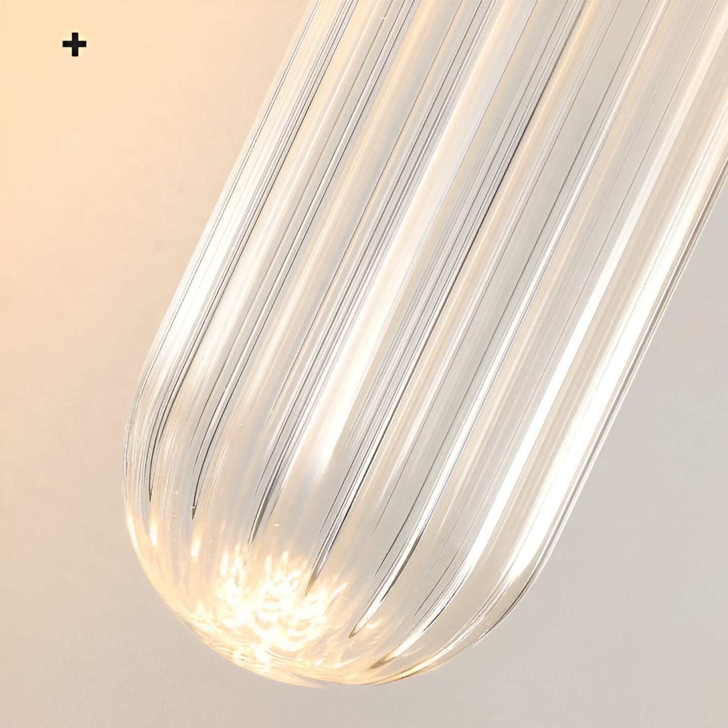 Nordic Water-Ripple Glass Brass Wall Sconce LED 1-Light