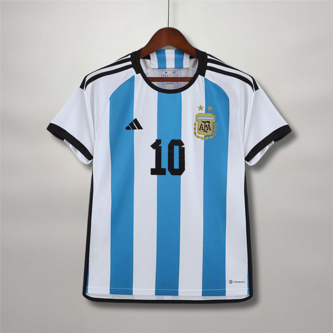 Argentina Home Jersey 2022 World Cup Winners