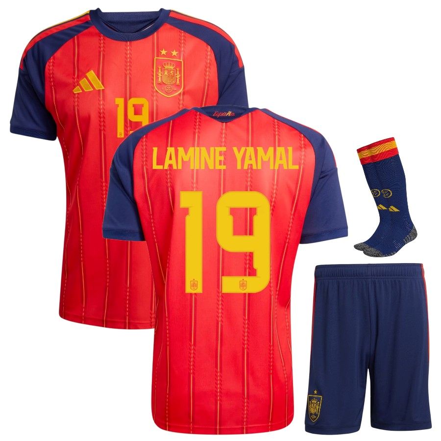 Spain 2026-2027 Lamine Yamal Two-Star Kids Home Kit