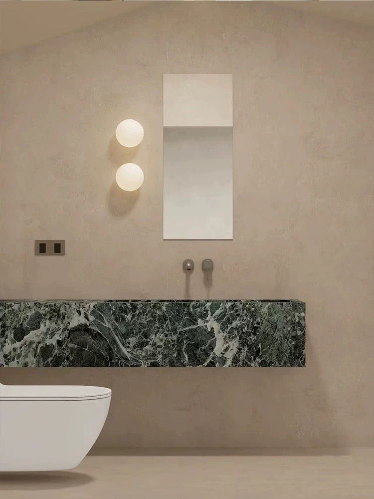 Modern Frosted Glass Globe LED Wall Sconce 1-Light