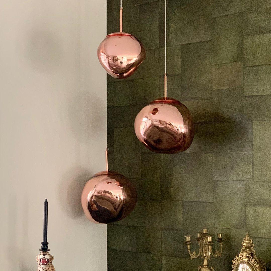 Modern Lava Glass Dome Pendant Light 1-Light