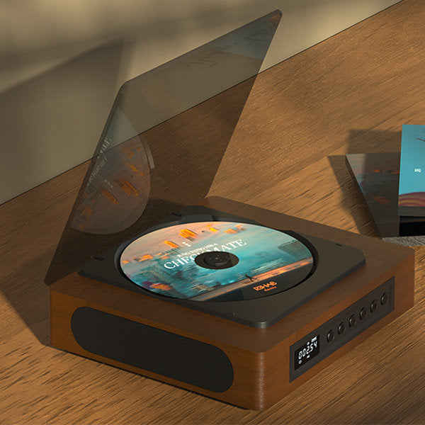 NovaRetro Vintage Bluetooth CD Player With USB-C Port