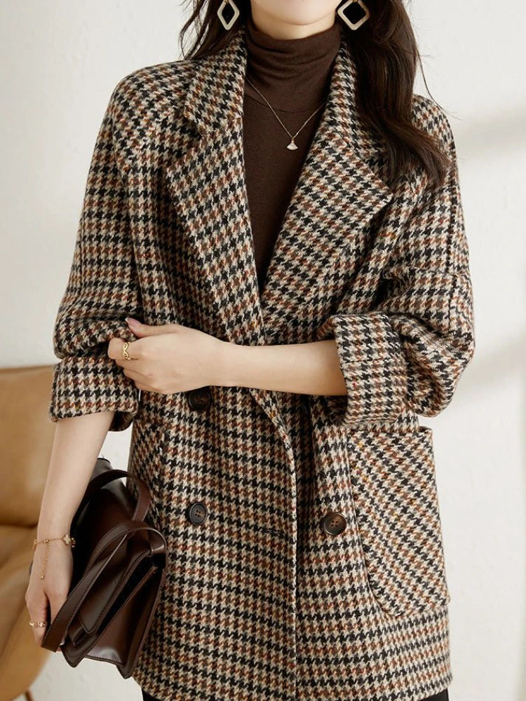 Puili | Women's Checkered Jacket