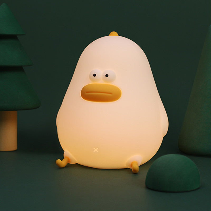 Squishy Siliconen Mollig Kuiken LED Nachtlampje - Perfect Cadeau voor Kinderen & Meisjes