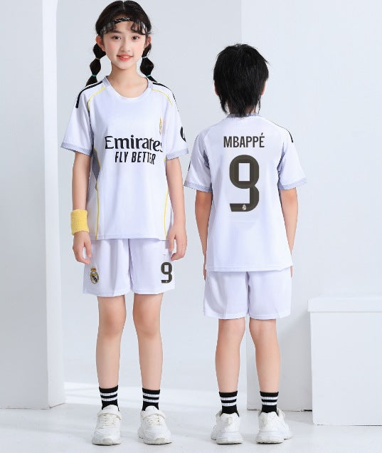 Kids’ Football Jersey & Shorts Set - Mbappe
