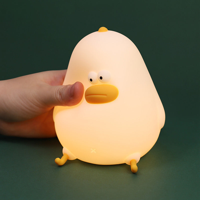Squishy Siliconen Mollig Kuiken LED Nachtlampje - Perfect Cadeau voor Kinderen & Meisjes