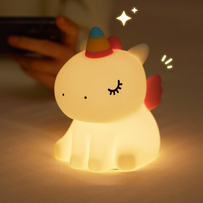 Eenhoorn Nachtlamp LED Squishy Tap Lamp Beste Cadeau voor Baby & Meisje
