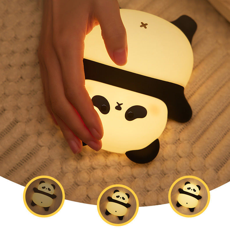 Lampada Notturna LED Panda Pigro Sdraiato Tap - Miglior Regalo per Bambini e Ragazze