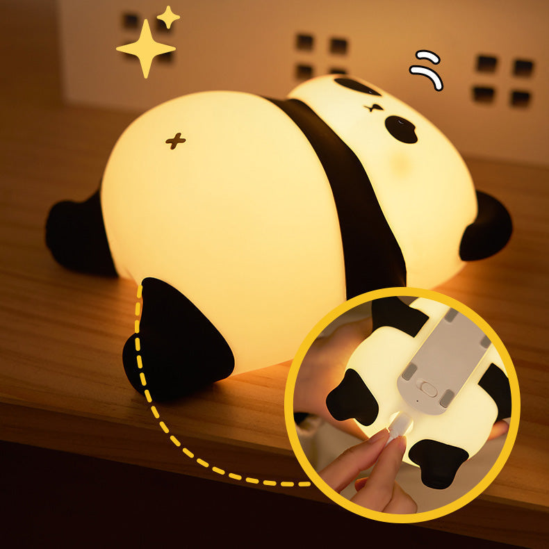 Lampada Notturna LED Panda Pigro Sdraiato Tap - Miglior Regalo per Bambini e Ragazze
