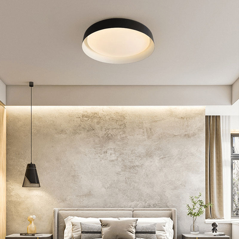 Wabi-Sabi Wood Grain Round Ceiling Light LED 1-Light