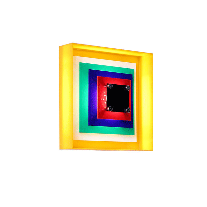 Memphis Bauhaus Square Wall Sconce LED 1-Light