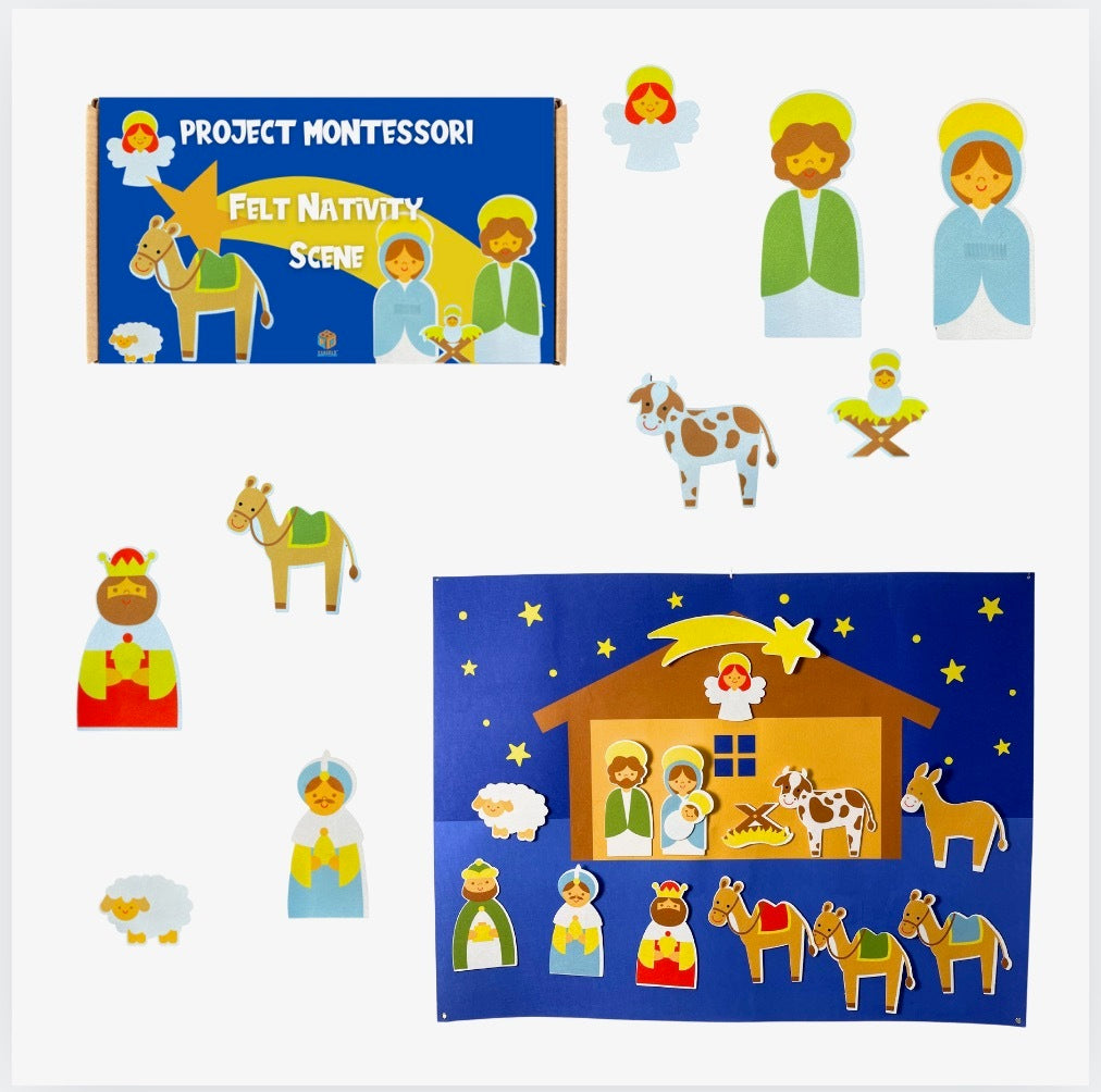 Presepe in Feltro Progetto Montessori