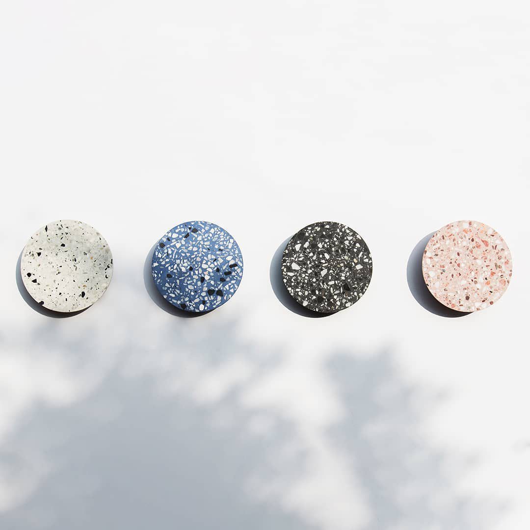 Modern Terrazzo Round Wall Sconce LED 1-Light