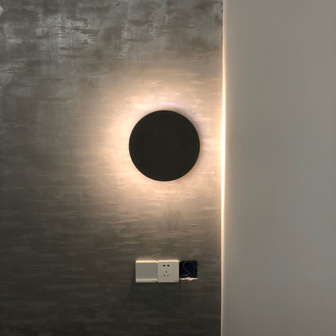 Modern Terrazzo Round Wall Sconce LED 1-Light