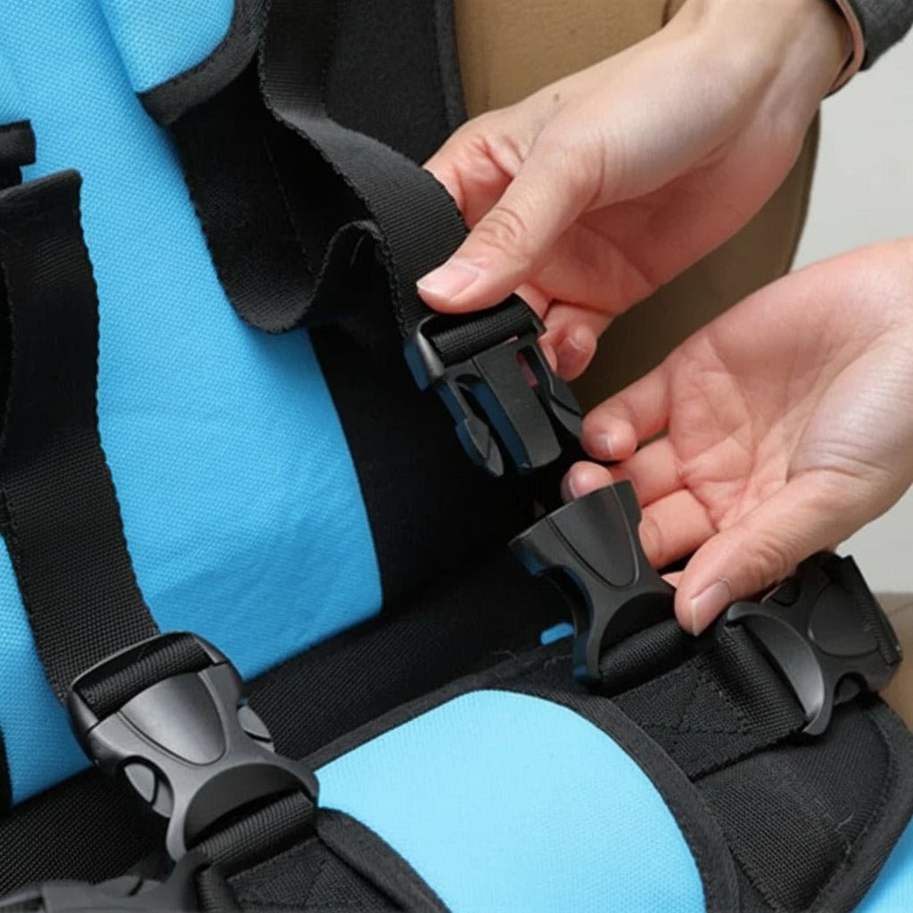 Portable Car Seat Booster for Kids - Travel Harness for Safety