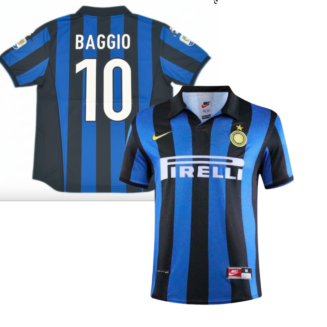 Inter Historic Home Shirt 1998/1999 + Baggio 10