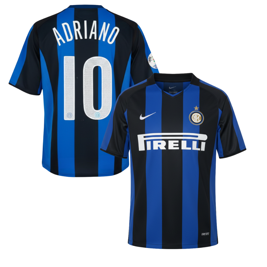 Inter Historic Home Shirt 2004/2005 + Adriano 10