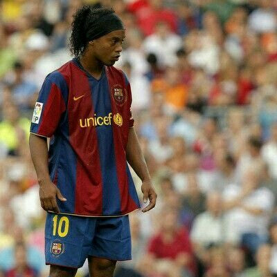 Ronaldinho Barcelona Home 50th Camp Nou 2007/08 Jersey