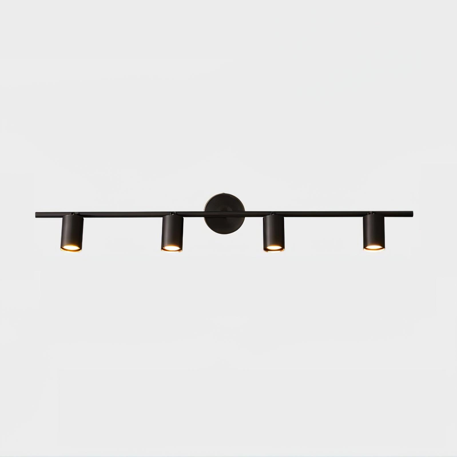 Modern Brass Double Cylinder Adjustable Wall Spotlight
