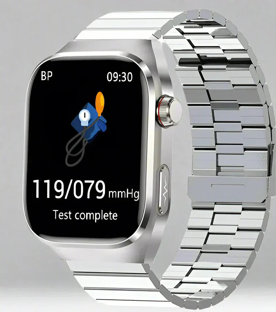 NexaPulse Watch Blood Sugar, ECG, Uric Acid, Bluetooth