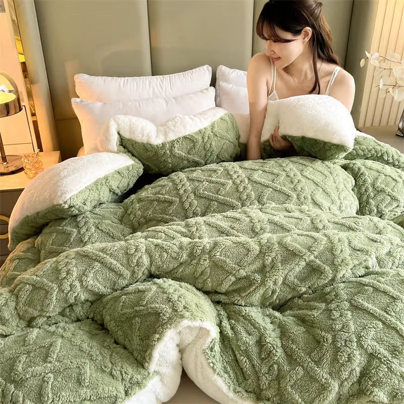 NylaWeave Lamb Cashmere Weighted Blanket Ultra Warm Winter